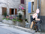 Décoration de Le Fugeret pour le passage du Tour de France 2015