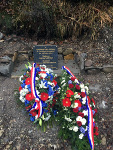 Plaque commémorative de l'accident du train